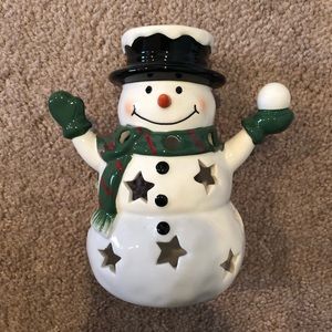Yankee Candle Snowman Tea-light Candle Holder